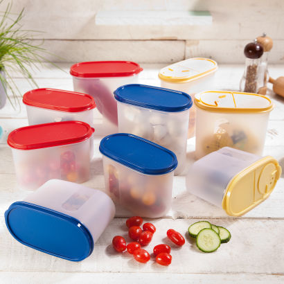Boîtes à provisions ou à bec verseur, 3 pcs