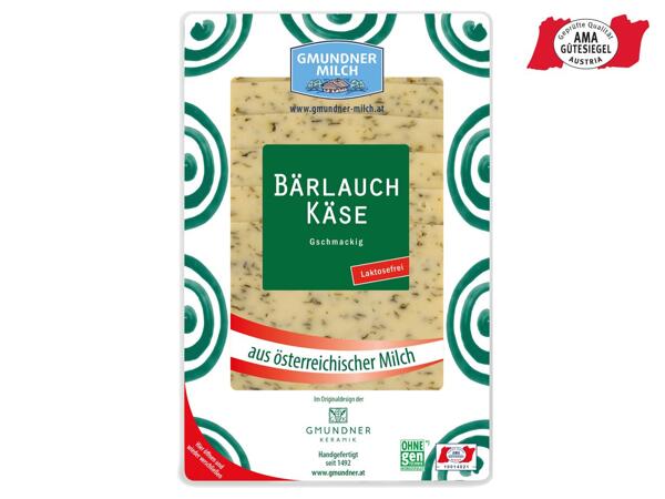Bärlauch Käse in Scheiben