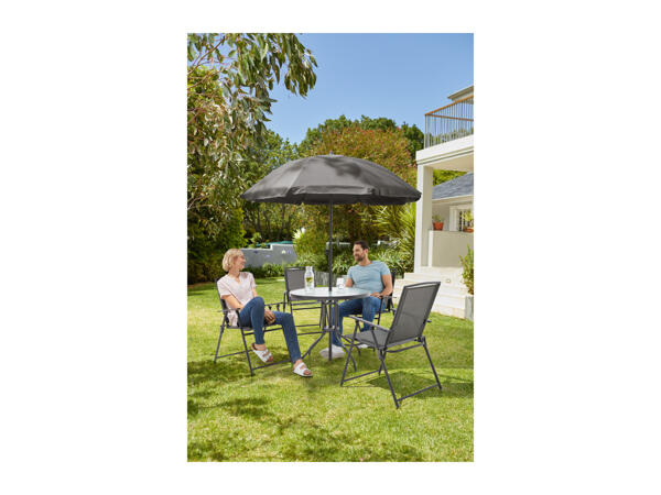 Livarno Home Garden Dining Set with Parasol