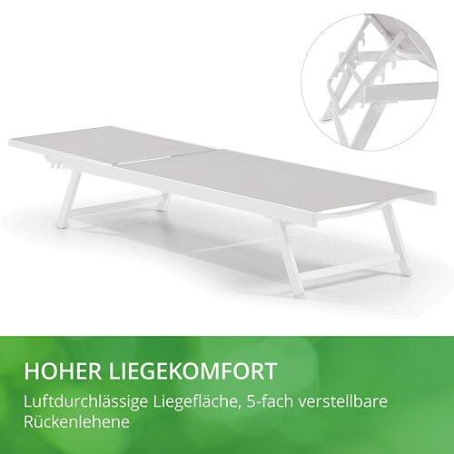LECO Sonnenliege Elina lichtgrau
