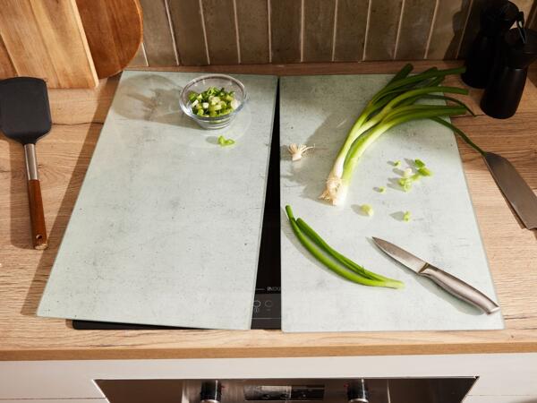 Glas-Herdabdeckplatten, 2 Stück