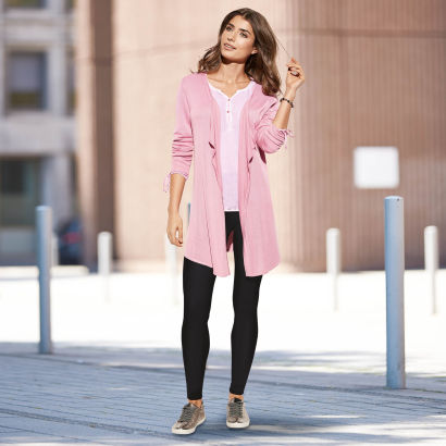 Finstrikket cardigan