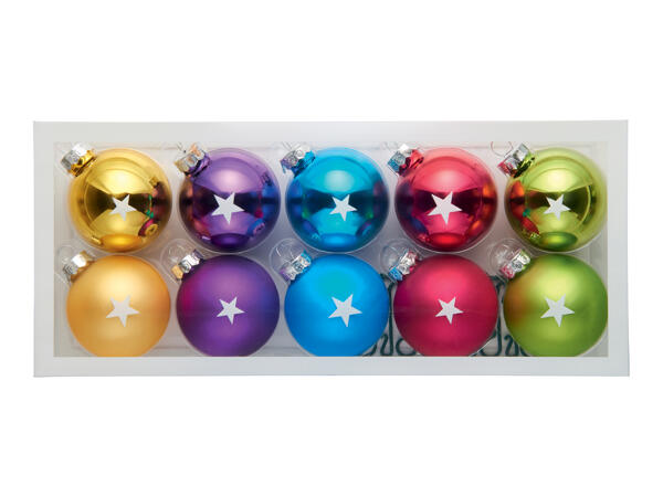 Livarno Home Premium Glass Baubles