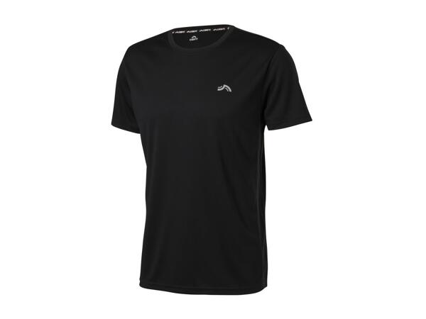 CRIVIT Men's Black Short Sleeve Sports Top