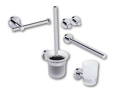 Accessoires chromés pour la salle de bain EASY HOME(R)