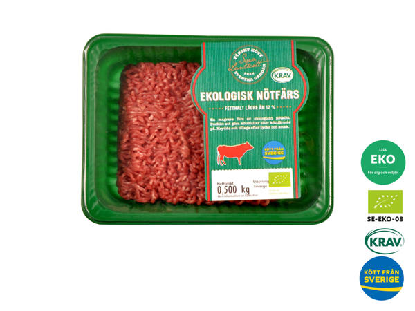 KRAV ekologisk nötfärs