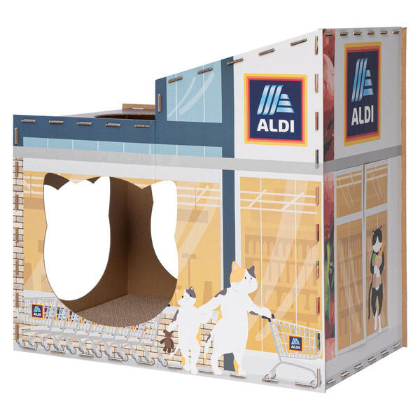 Heart to Tail ALDI Store Exterior Cat Scratching House