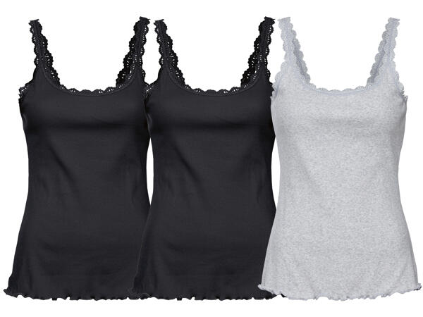 Ladies' Vest Tops With Lace
