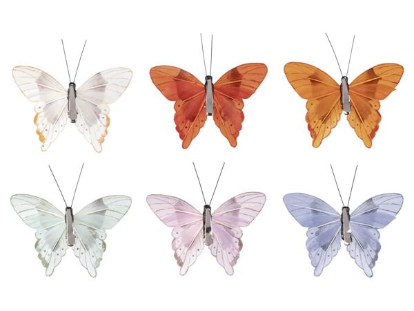 Decorative clips, 6 pieces
