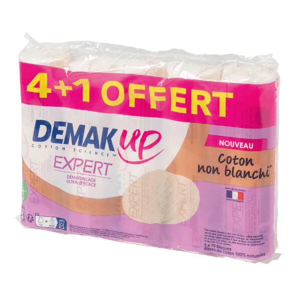 DEMAK'UP(R) 				Disques d'ouate, pack de 5
