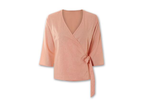 Damen/​Herren Leinen Bluse/​Hemd