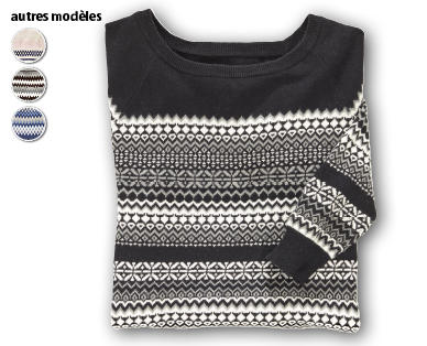 BLUE MOTION Pull-over en maille jacquard