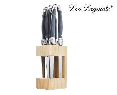 Lou Laguiole Steak Knife Block Set