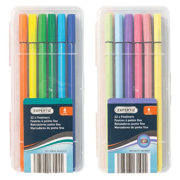 Feutres fins, 12 pcs