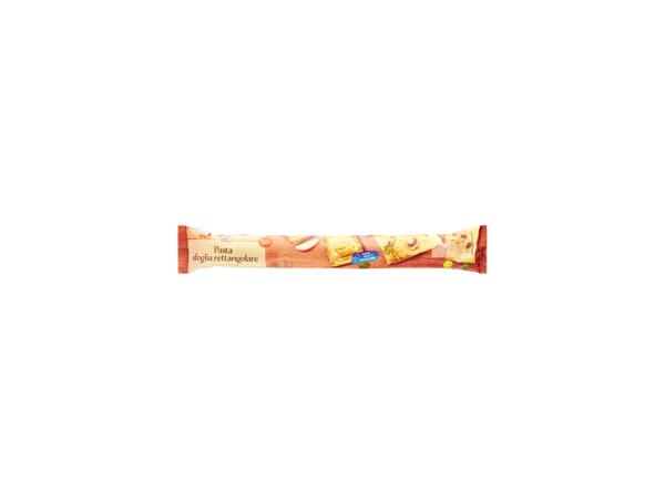 Puff pastry rectangular shaped