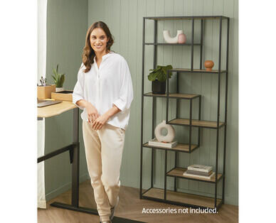 Display Bookshelf - Black/Natural
