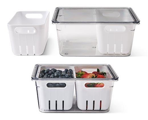 Crofton Fridge Storage with Colander