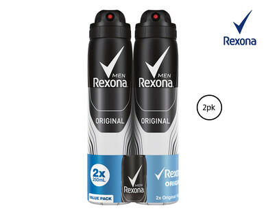Rexona Antiperspirant Aerosol Deodorant 2 x 145g