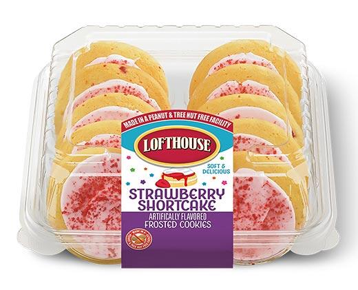 Lofthouse Strawberry Shortcake Frosted Sugar Cookie