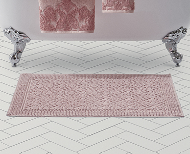 Luxury Jacquard Woven Cotton Bath Mat