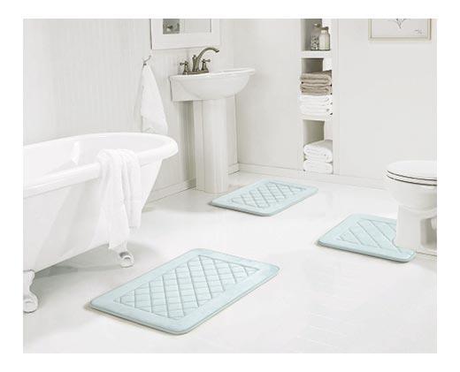 Huntington Home 
 3-Piece Memory Foam Bath Mat Set