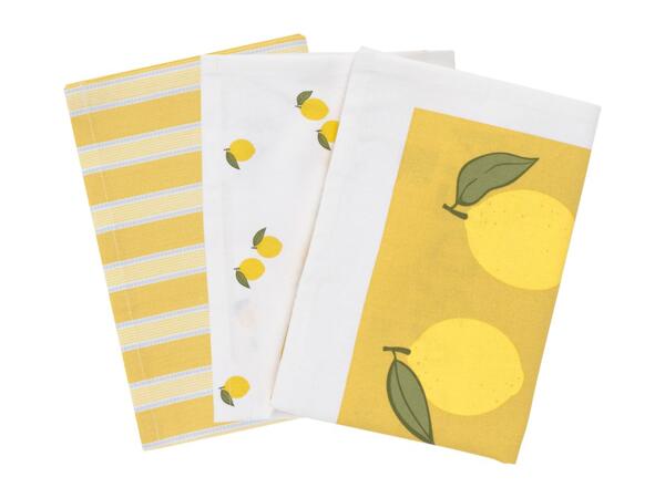 Livarno Home Tea Towels - 3 Pack