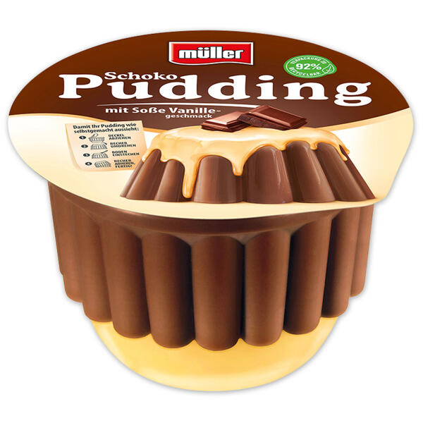 Pudding mit Soße