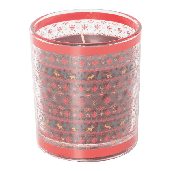 Verre avec bougie parfumée
