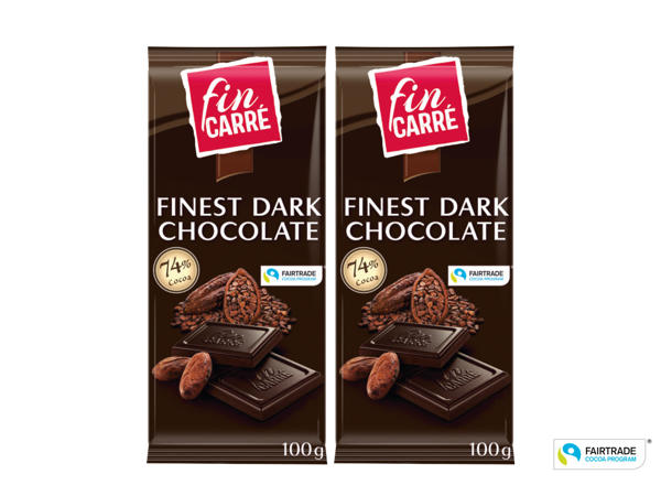 Mörk chokladkaka 74%