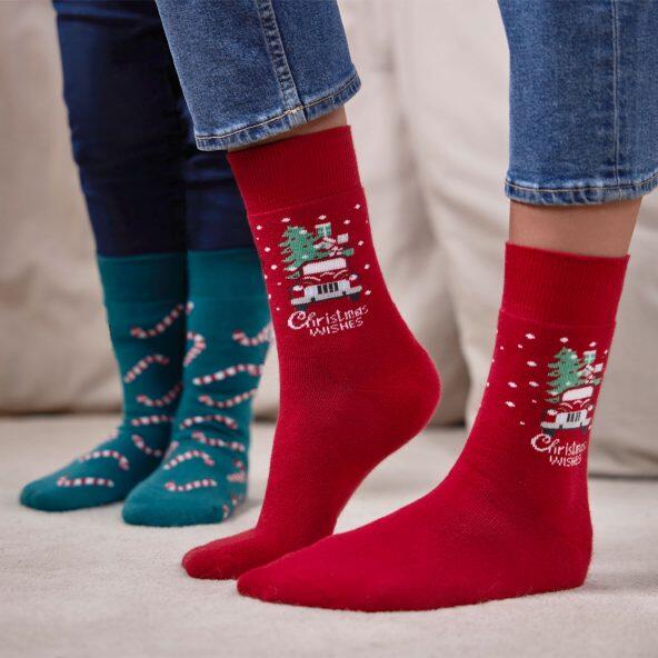 UP2Fashion(R) 				Weihnachtssocken, 2 Paar