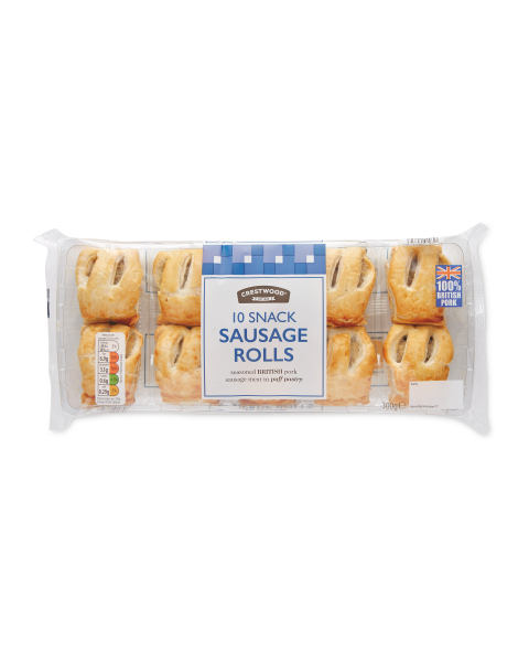 10 Snack Sausage Rolls