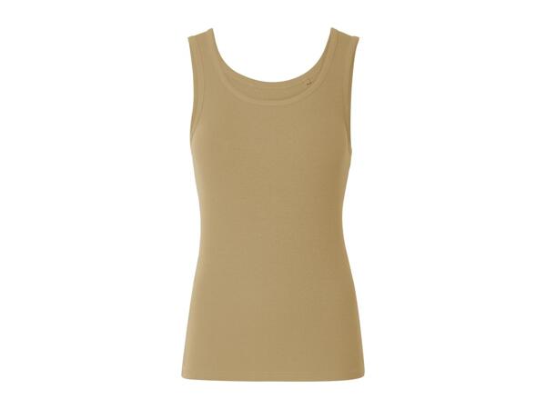 Esmara Ladies' Brown Vest Tops - 2 Pack