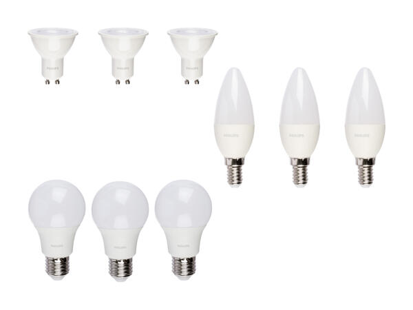 PHILIPS(R) LED-pære 3-pak
