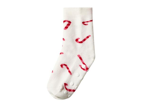 Younger Kids' Cream & White Christmas Thermal Socks - 2 Pairs