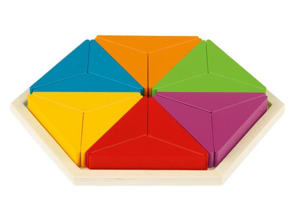 Playtive Wooden Rainbow Tile Game