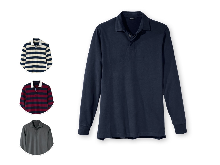 LIVERGY(R) Men's Long-Sleeved Polo Shirt