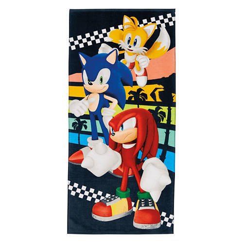 28" X 58" Kids Cotton Beach Towel - Sonic