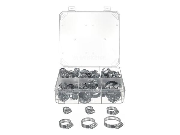 Assorted washers, shrink tubing or hose clips