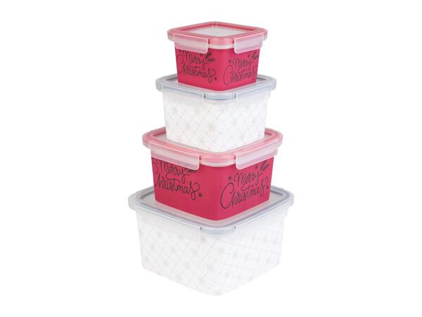 Livarno Home Food Storage Container Set - Set of 4