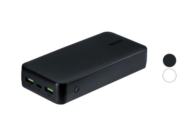 Powerbanka 20 000 mAh USB-C PD, USB-A, Smart Fast Charge