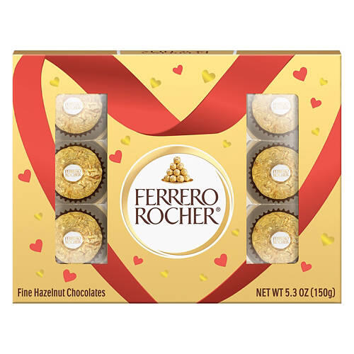 Valentine's Day Fine Hazelnut Chocolates, 5.3 oz