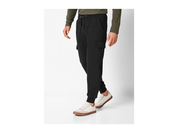Livergy Men's Cargo Joggers - Black