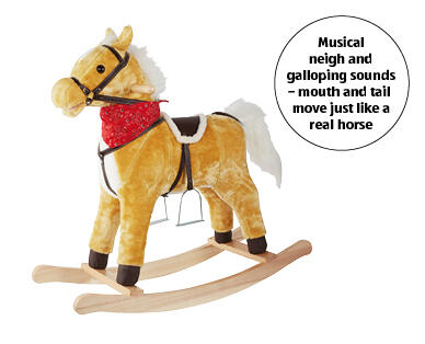 Wooden Rocking Horse with Sounds