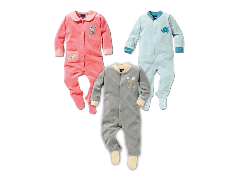 Lupilu Baby Velour Sleepsuit