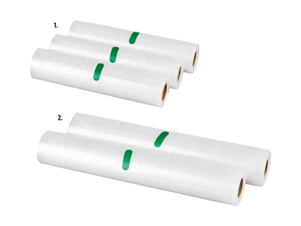 Rouleaux de film pour appareil de mise sous vide