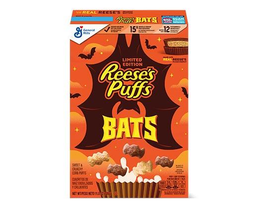 General Mills 
 Lucky Charms Halloween or Reese's Peanut Butter Bats