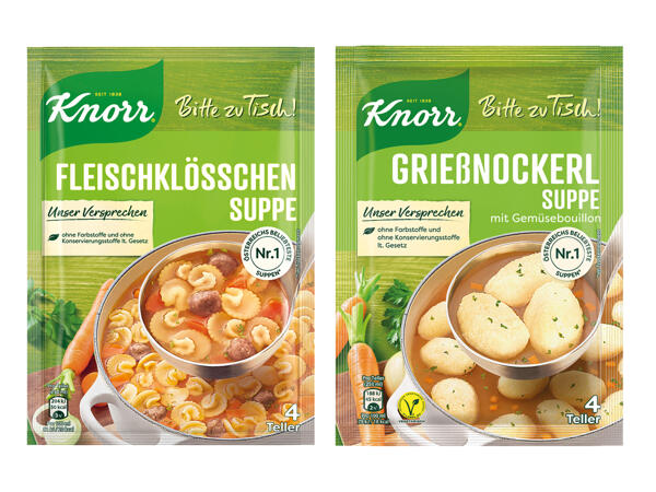 Knorr Bitte zu Tisch Suppen