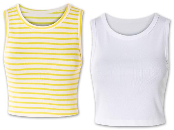 Damen Crop-Top, 2 Stück