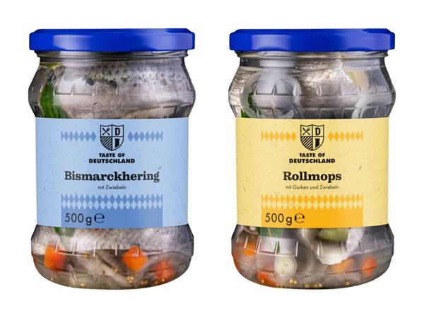 Harengs marinés