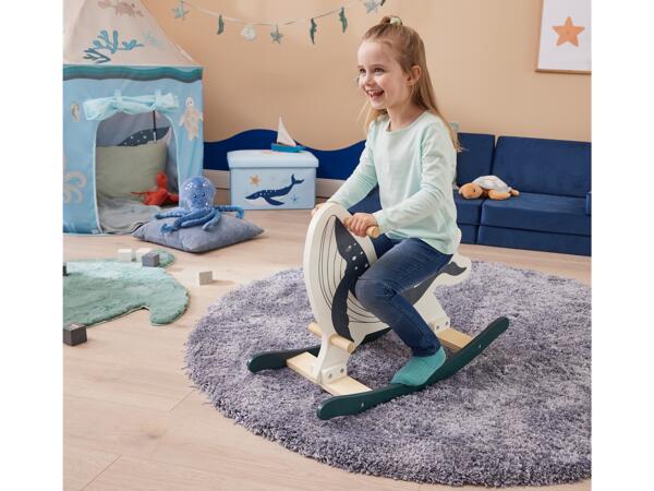 Wooden balance bike or rocker